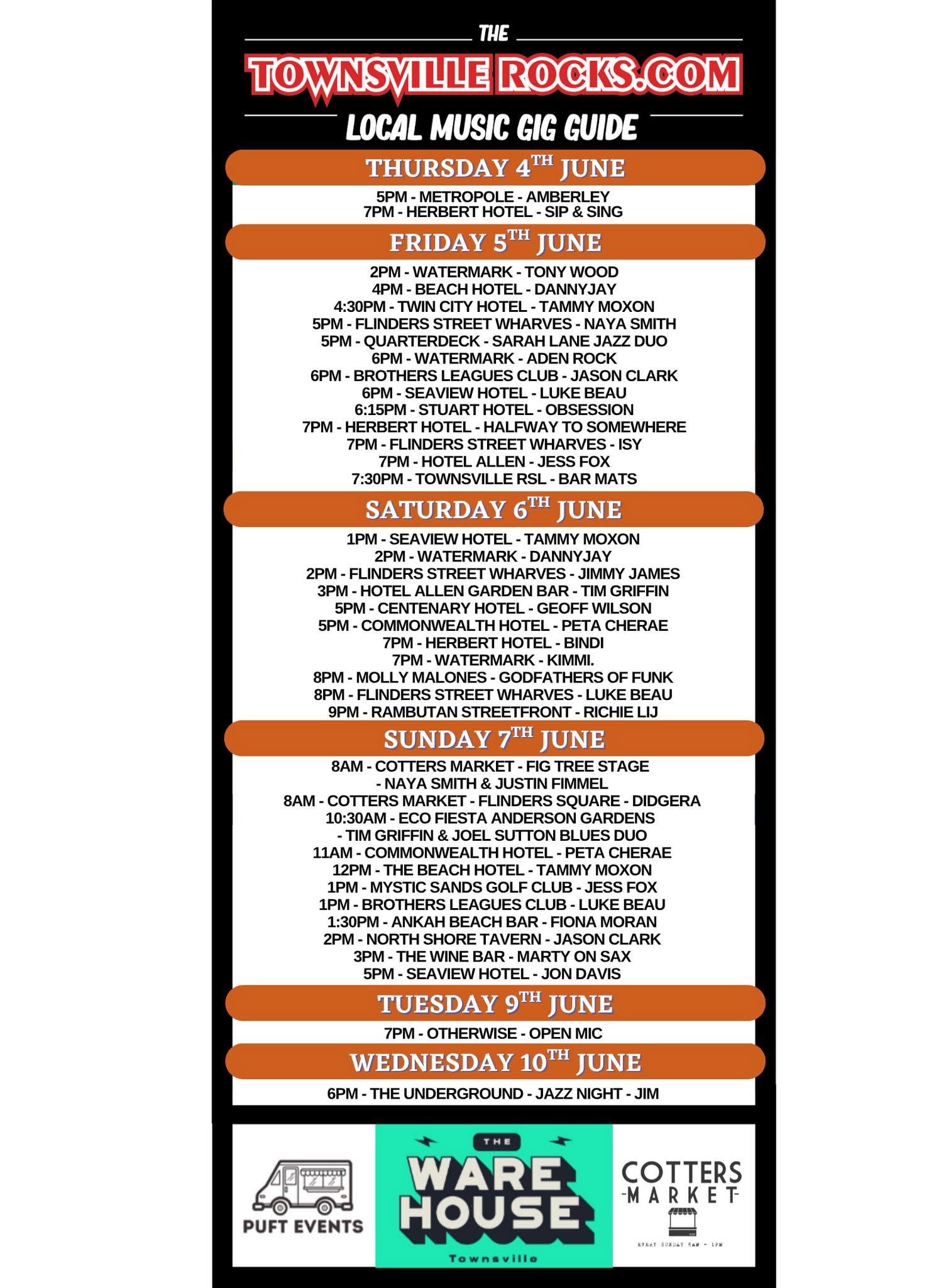 Weekly Gig Guide